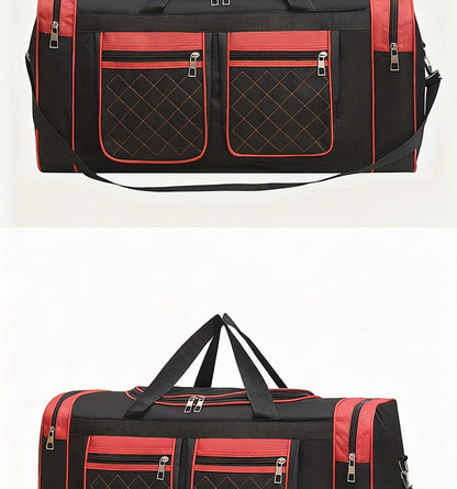 Sac de voyage grande capacité pour hommes et femmes – Sac de sport robuste multi-poches, avec bandoulière réglable et fermeture éclair pour le fitness, les escapades de week-end, les voyages d'affaires et les activités en plein air