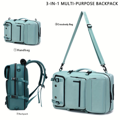 17 Inch Laptop Backpack Large Capacity – Airline Approved Travel Bag with Shoe Compartment, Multi-Pocket Business Work Backpack for Men, Durable Nylon, Hiking & Camping, Small & Large Sizes