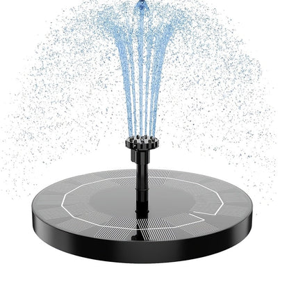 Fontaine à oiseaux solaire à 3 niveaux 3,5 W – Pompe de fontaine solaire pour décoration de jardin ou cour extérieure, sans câblage, vert foncé, bleu clair ou fontaine seule, options à un ou trois niveaux