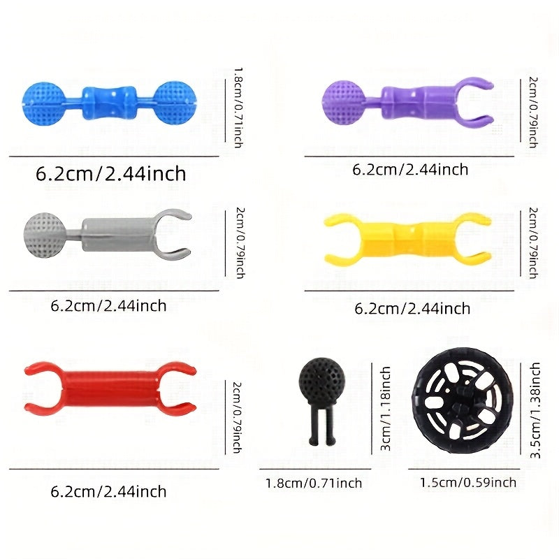 Ensemble de 132 blocs de construction STEM pour enfants de 3 ans et plus, jouet éducatif de construction, kit de création technique pour garçons et filles, cadeau d'anniversaire ou de Noël, couleurs aléatoires