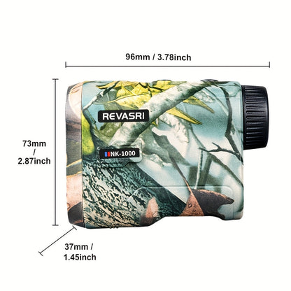 Télémètre laser monoculaire 1000 m pour le golf et les activités en plein air – Compensation de pente, verrouillage de mât, 7 modes de mesure, rechargeable par USB, design compact et léger pour la chasse et l'observation