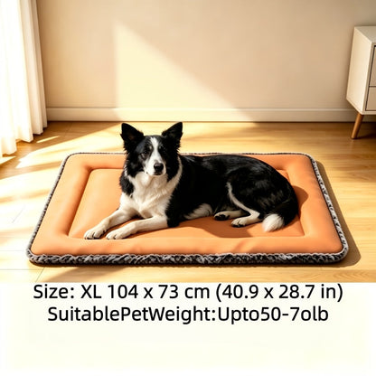 Tapis rafraîchissant pour chien pour l'été – Coussin rafraîchissant pour animal en polyester doux avec soutien cervical, tapis de sol de couchage intérieur pour chiens et chats très petits, petits et moyens, lit de soulagement de la chaleur