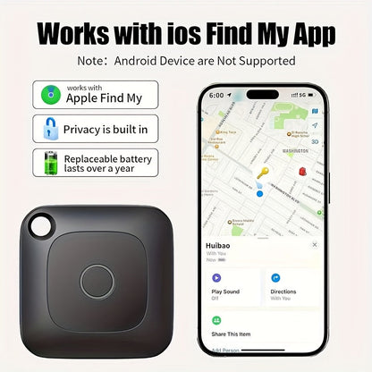 Traceur d'objets intelligent Bluetooth WeTag, mini localisateur GPS 1,43" pour clés, portefeuille, bagages, voiture, sacs – Alarme à haut décibel, contrôle par application – Pack de 1/2/4/8 – Cadeau pour voyageurs