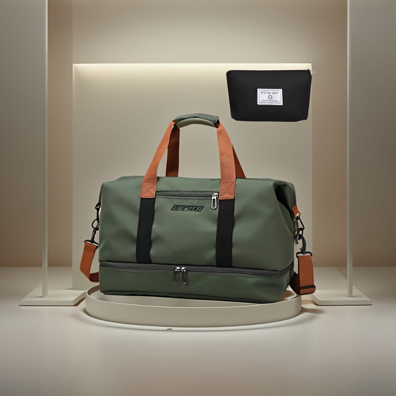 Sac de voyage grande capacité pour femme avec compartiment humide/sec – Sac de sport pour fitness et yoga, fourre-tout pour week-end et nuitée, loisirs et plein air, disponible en plusieurs coloris