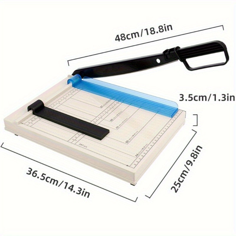Massicot robuste de 12 pouces avec protection de sécurité, arrondisseur d'angles, grille de précision pour photos, papier cartonné, scrapbooking, documents de bureau et travaux manuels