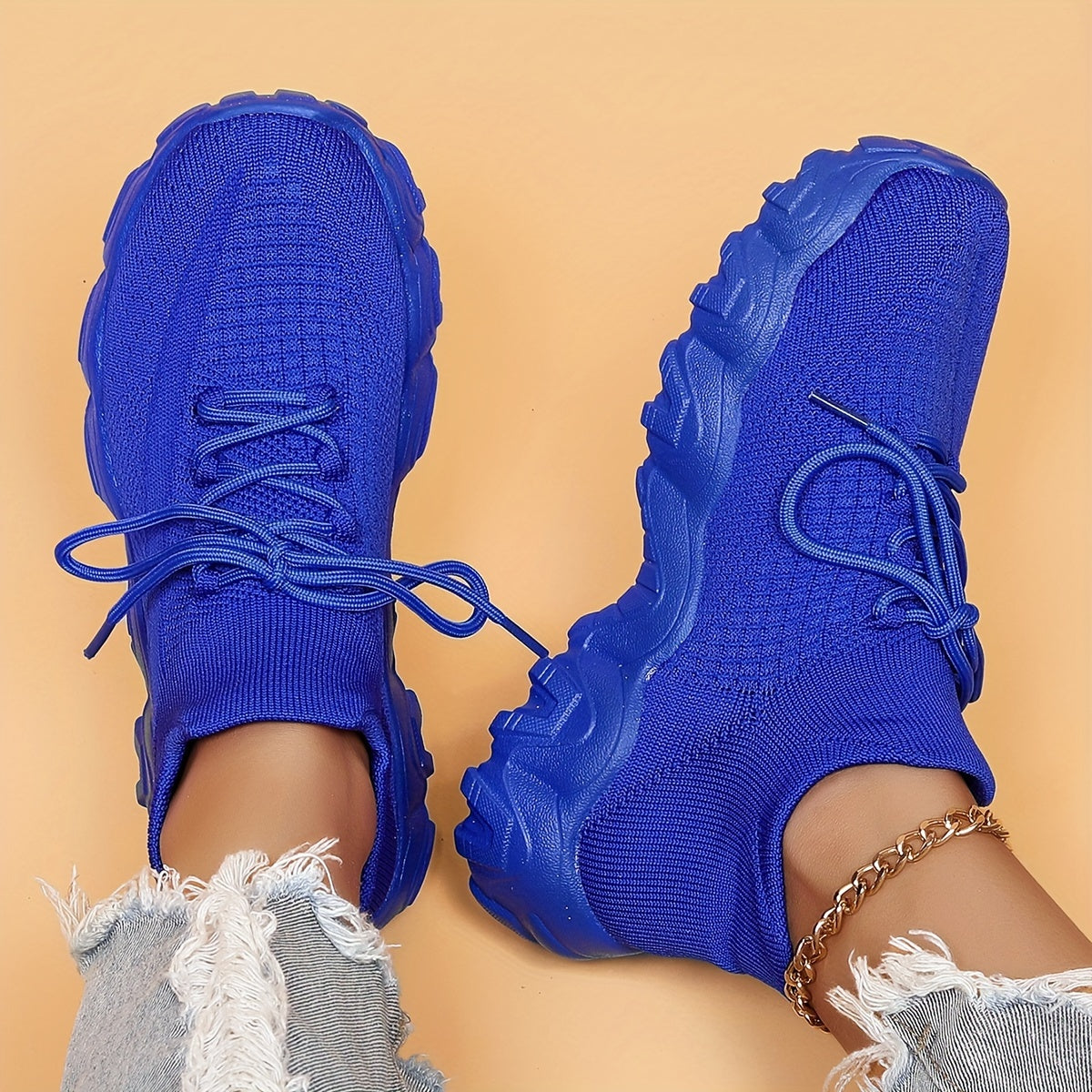 Chaussures de running à amorti pour femmes – Baskets respirantes à semelle souple et col élastique pour la course sur route, les sports de plein air et le quotidien, cadeau pour maman ou petite amie, 6 couleurs, tailles US 6–12