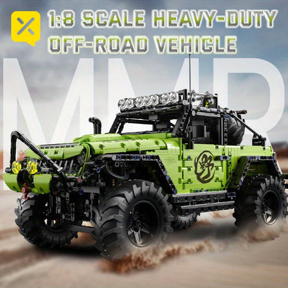 2372 pièces, voiture tout-terrain de construction à grande échelle 1:8 avec pneus imposants – Modèle d'exposition détaillé de véhicule tout-terrain, cadeau pour adultes et enfants