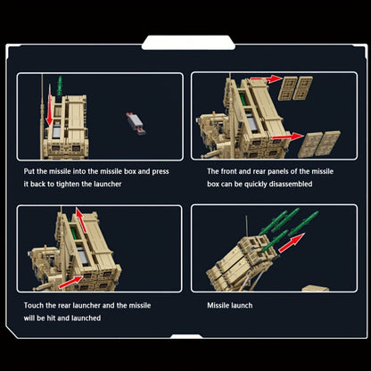 Set de construction de camion lance-missiles de 2566 pièces - Kit de briques pour modèle de véhicule militaire pour adultes, jouet de collection pour exposition, cadeau de loisir STEM pour hommes et adolescents | Ensemble de construction 628014