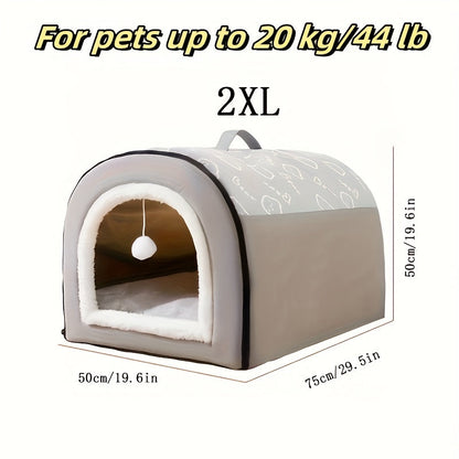 Panier pour chien lavable avec housse amovible et fond antidérapant – Soutien en mousse orthopédique, lit douillet toutes saisons pour chiens de petite, moyenne et grande taille jusqu'à 45 kg, motif cartoon, lavable en machine