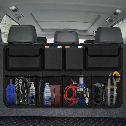 Organiseur de coffre de voiture à 8 poches – Sac de rangement suspendu pour dossier de siège, grande capacité et imperméable, pour SUV, camion et monospace, accessoire d'intérieur de voiture pour hommes et femmes