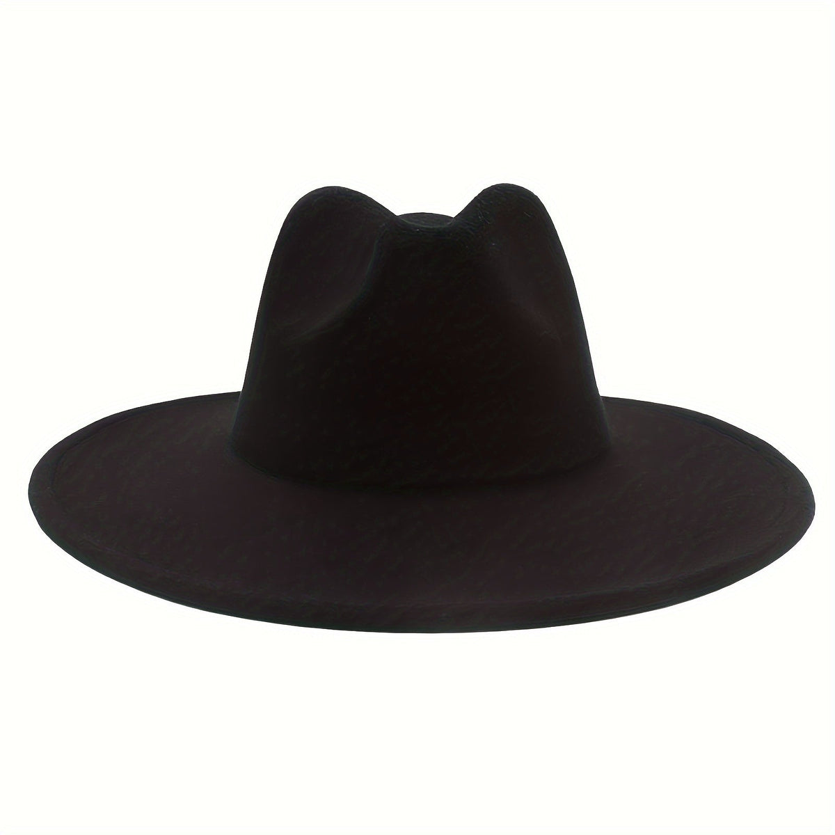Chapeau de cow-boy à larges bords pour hommes et femmes – Fedora en feutre style western, chapeau style Panama Trilby jazz classique, chapeau de soleil pour festivals en plein air, voyages et tenue décontractée au quotidien
