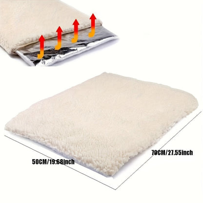 Tapis auto-chauffant pour chiens et chats – Couchage thermique ultra-doux, sans électricité, pour une chaleur instantanée sur les sols froids
