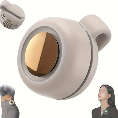 Mini ventilateur de cou sans pales à clipser, rechargeable par USB, 3 vitesses, flux d'air à 360°, ventilateur portable mains libres à suspendre à la taille pour la randonnée, le camping, les voyages, le golf et les activités en plein air