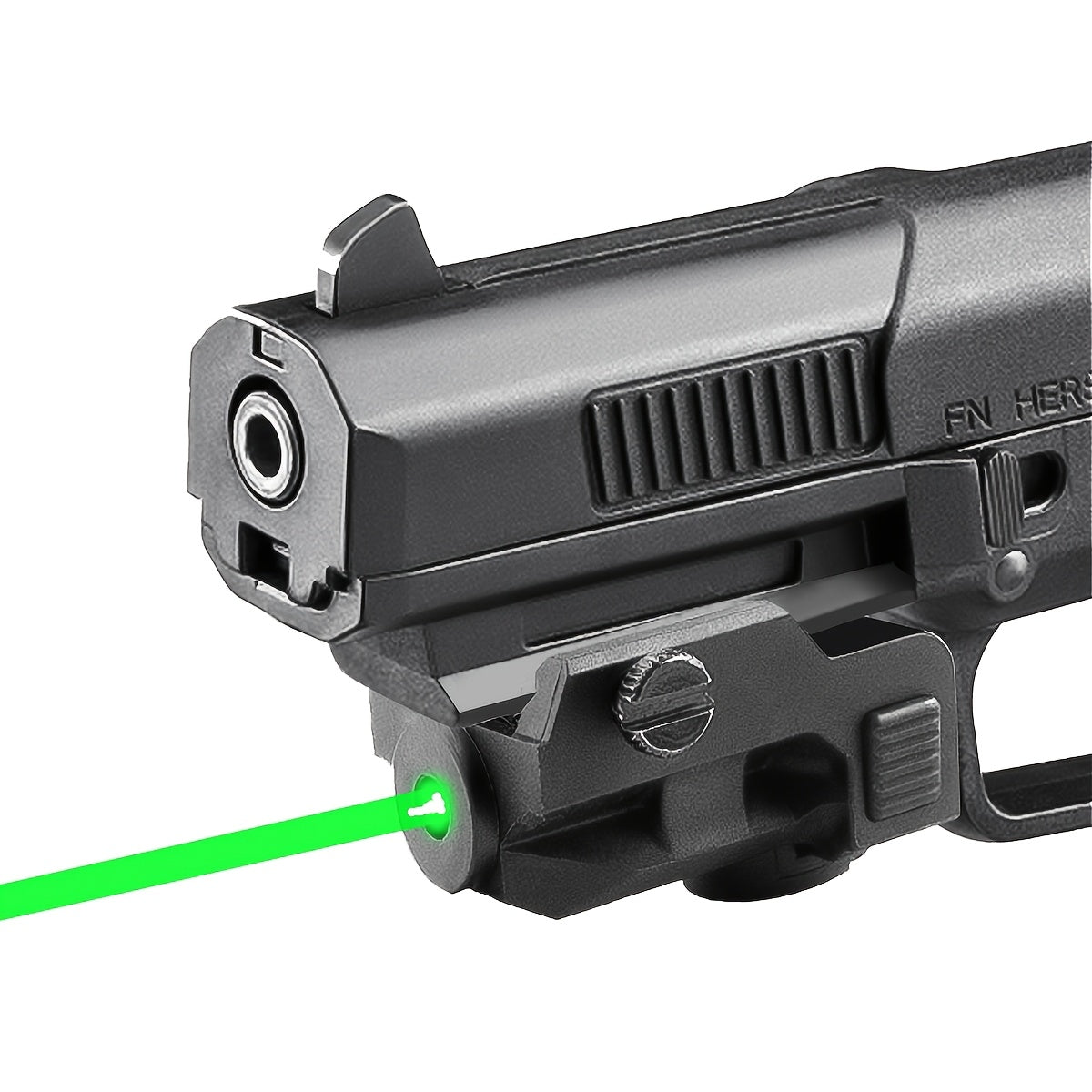 Viseur laser vert ultra-compact pour armes de poing et pistolets – Recharge USB magnétique, rail Picatinny 20 mm, interrupteur marche/arrêt ambidextre, nylon PA66, portée visible de 150 à 300 m – 7 variantes de couleurs et de charge
