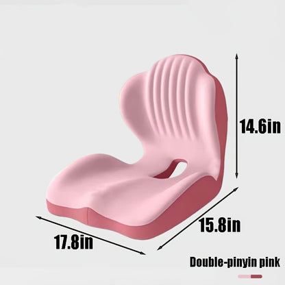 Lumbar Support Cushion for Office Chair & Car Seat – Memory Foam Lower Back and Hip Support Pillow, Ergonomic Breathable Design for Prolonged Sitting, Driving, Work from Home, Multiple Colors
