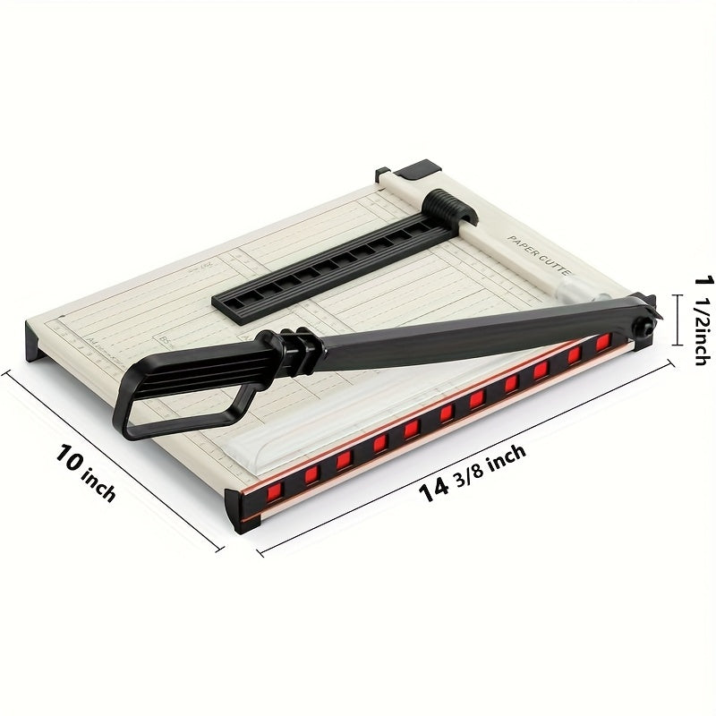 Massicot robuste de 12 pouces avec protection de sécurité, arrondisseur d'angles, grille de précision pour photos, papier cartonné, scrapbooking, documents de bureau et travaux manuels
