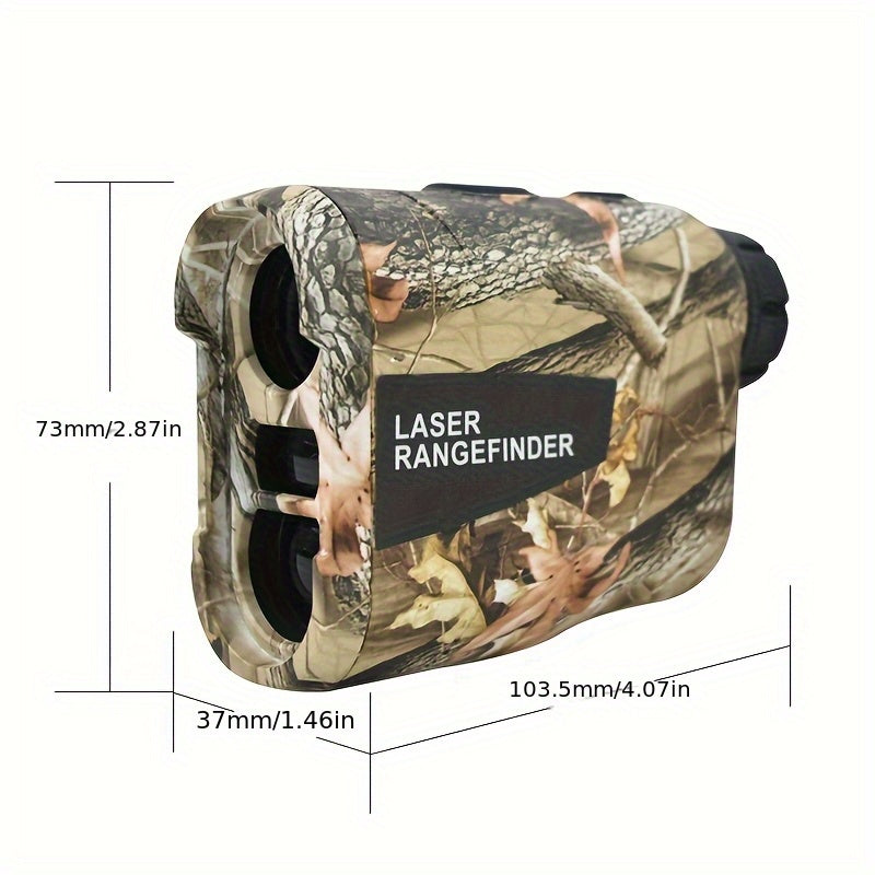 Télémètre laser 1200 yards – Grossissement 6X, rechargeable, compensation de pente, verrouillage de drapeau, mesure de vitesse et d'altitude, design camouflage pour golf et chasse