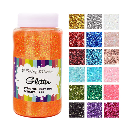 450 g de paillettes artisanales en 19 couleurs – Paillettes fines, extra fines et épaisses avec couvercle saupoudreur pour gobelets, résine, scrapbooking et loisirs créatifs, paillettes en vrac pour enfants et adultes