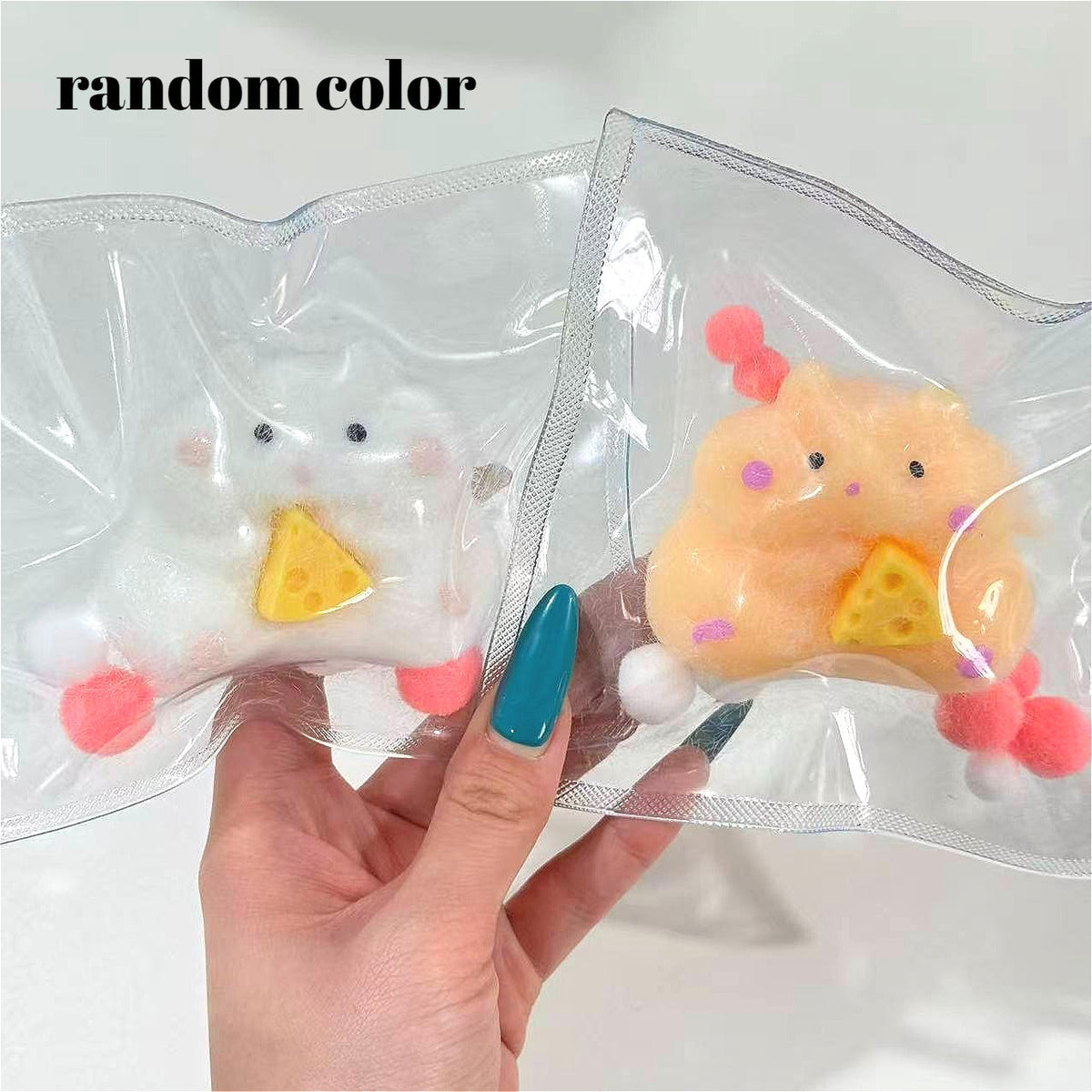 Jouet squishy mignon en forme de hamster-fromage – Jouet sensoriel anti-stress doux à remontée lente pour enfants et adultes – Jouet à presser relaxant – Cadeau amusant pour Noël, Halloween, anniversaire, bureau et fêtes – Couleur aléatoire