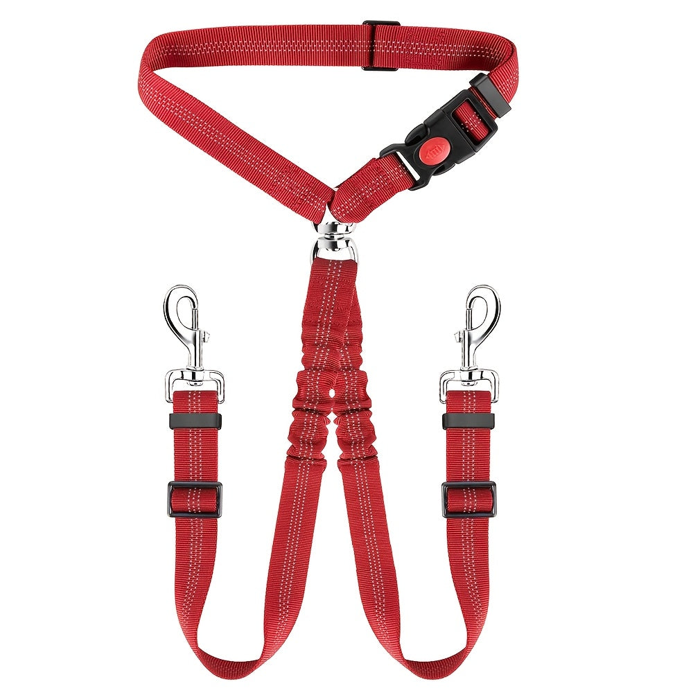 Laisse double pour chien, pivotante à 360° anti-nœuds – Double laisse pour promener deux chiens sans emmêlement, confortable pour petites, moyennes et grandes races, 7 couleurs