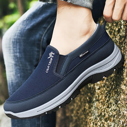 Chaussures de marche décontractées pour hommes - Baskets légères et confortables au quotidien avec soutien amorti pour la marche, les voyages et une utilisation quotidienne, disponibles en gris, noir, marron et bleu marine, tailles US 7,5 à 12,5