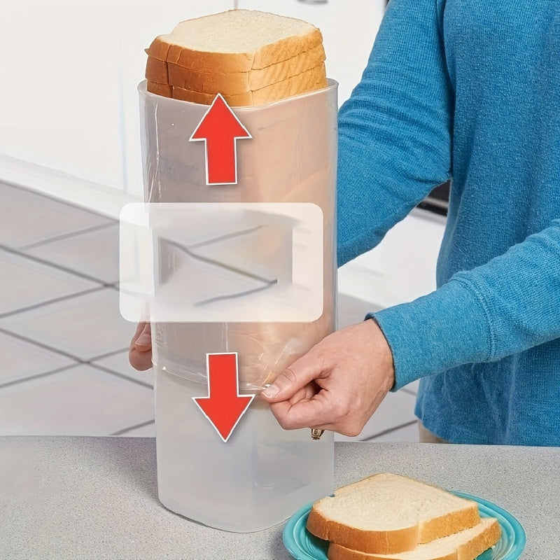 Récipient de conservation pour pain avec couvercle hermétique, boîte à pain empilable et réutilisable pour toasts et miches, organisateur de cuisine portable pour pain, idéal pour la maison et le camping