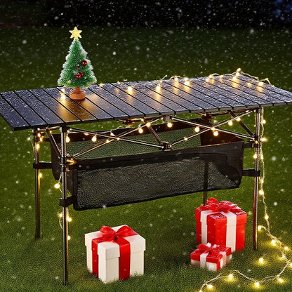 Table de camping pliante avec sac de transport – Table d'extérieur légère et portable, 3 tailles disponibles pour le camping, la plage, le pique-nique, le barbecue, le jardin, le bateau et les voyages, installation et rangement faciles