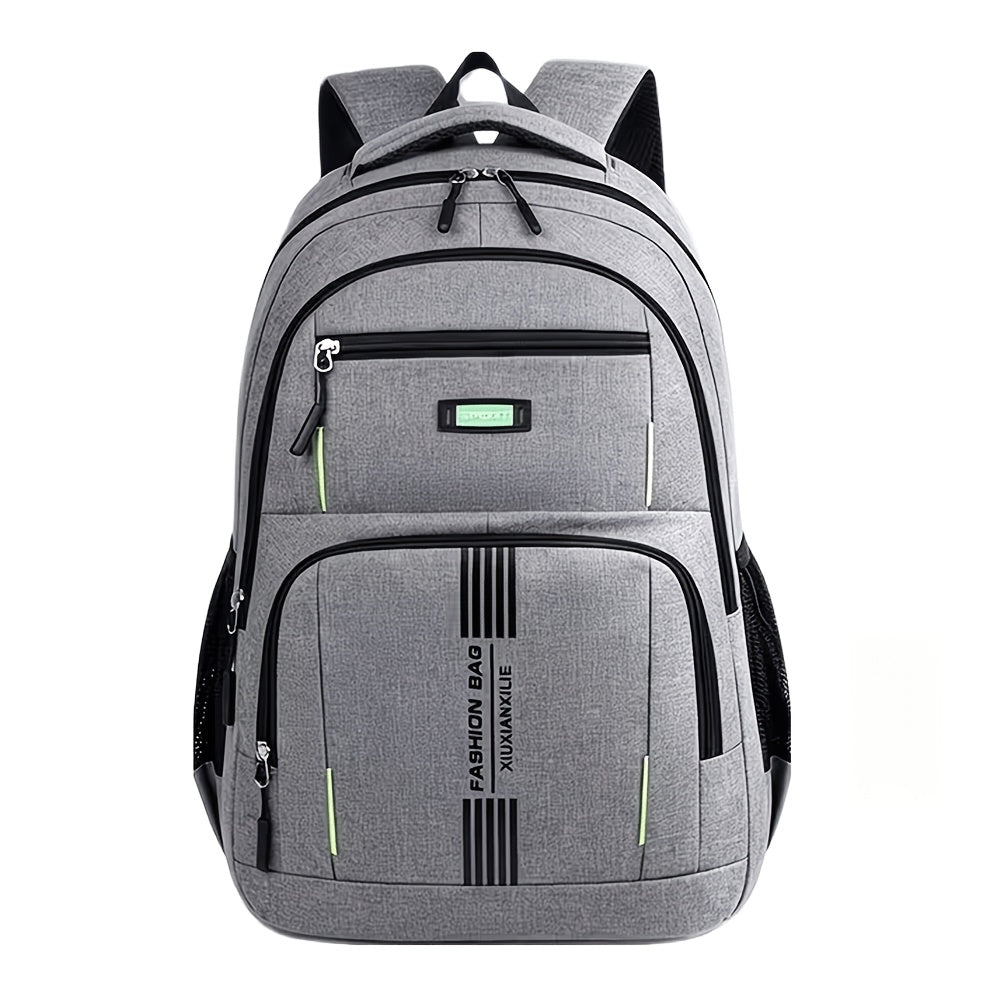 Ensemble de sac à dos de voyage grande capacité pour homme, sacoche pour ordinateur portable en nylon durable à compartiments multiples avec sangles réglables pour les voyages d'affaires et le campus – Combinaison sac à dos et sac à bandoulière