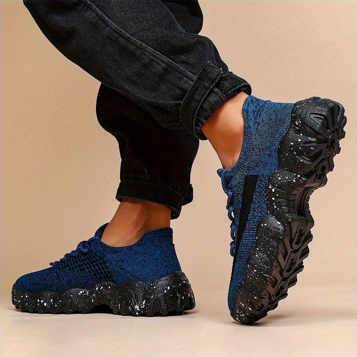 Chaussures de sport décontractées et respirantes pour hommes – Baskets légères en maille pour la marche, la course, la salle de sport et le quotidien, gris argenté, bleu roi, kaki, bleu, pointures larges US 6,5–14, semelle confortable et antidérapante