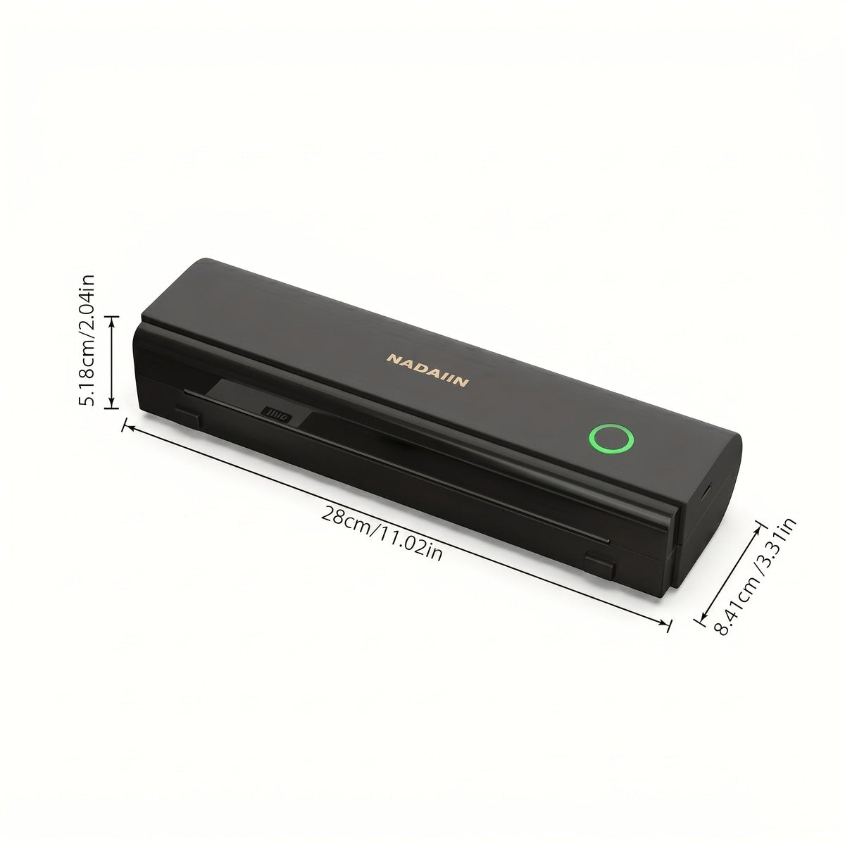 Imprimante thermique portable sans encre A4 avec bac à papier, imprimante mobile sans fil prenant en charge le format lettre 8,5x11 et A4, compatible avec iPhone, Android, ordinateur portable, maison, bureau, école, voyage