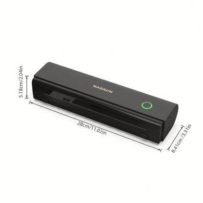 Imprimante thermique portable sans encre A4 avec bac à papier, imprimante mobile sans fil prenant en charge le format lettre 8,5x11 et A4, compatible avec iPhone, Android, ordinateur portable, maison, bureau, école, voyage