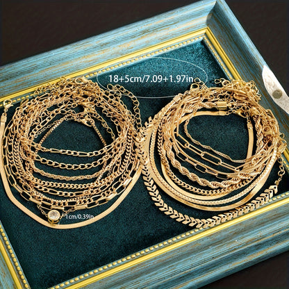 Lot de 20 bracelets empilables pour femme – Joncs superposables géométriques en métal torsadé style bohème serpent, bijoux de poignet vintage chic pour le quotidien, les fêtes, les vacances et les rendez-vous, cadeau de fête pour elle