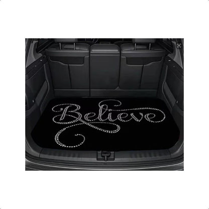 Tapis de coffre pour voiture – Revêtement de chargement antidérapant et imperméable avec motifs uniques, protection intérieure de véhicule durable contre la saleté, les déversements et les rayures, ajustement universel