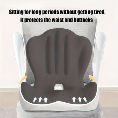 Lumbar Support Cushion for Office Chair & Car Seat – Memory Foam Lower Back and Hip Support Pillow, Ergonomic Breathable Design for Prolonged Sitting, Driving, Work from Home, Multiple Colors