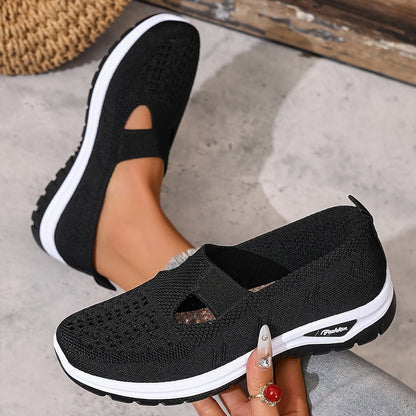 Women's Mesh Slip-On Sneakers – Lightweight Comfortable Casual Walking Shoes for Beach, Vacation, Camping & Everyday Summer Use, Sizes US 6.5–10.5