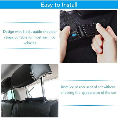 Organiseur de coffre de voiture à 8 poches – Sac de rangement suspendu pour dossier de siège, grande capacité et imperméable, pour SUV, camion et monospace, accessoire d'intérieur de voiture pour hommes et femmes