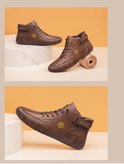 Baskets montantes pour hommes, chaussures décontractées respirantes à lacets, semelle en caoutchouc souple antidérapante, chaussures de marche en extérieur pour hommes, US 7-12, couleurs multiples