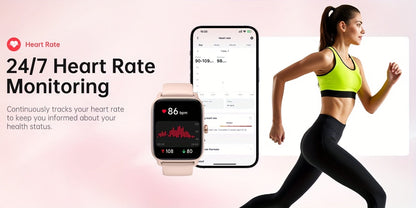 FAWEIO Smart Watch with Alexa & Wireless Calling – 1.8" HD Touchscreen, Fitness Tracker, 100+ Sports Modes, Compatible with iPhone & Android, for Women & Men