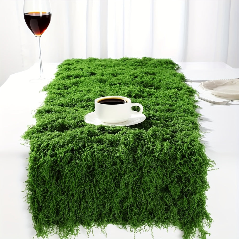 Rouleau de tapis de mousse artificielle 50x200 cm – Faux gazon pour mur, jardin, mariage, toit et décoration intérieure/extérieure, découpable et facile à entretenir
