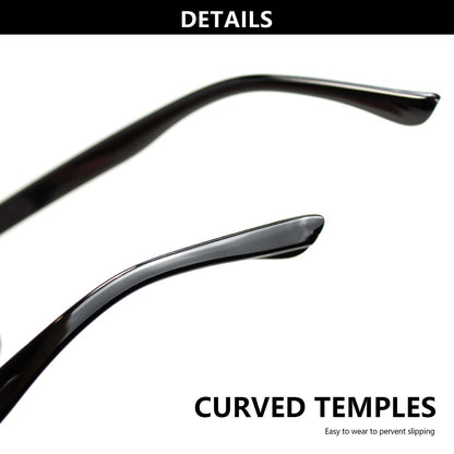 Lot de 10 paires de lunettes de lecture pour hommes et femmes - Monture carrée ultra-légère avec verres clairs HD, détails vintage en métal, puissances de +1,0 à +4,0 pour le bureau et le quotidien, cadeau idéal pour les seniors