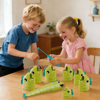Jeu de pêche magnétique de table, 5 cannes télescopiques, jeu familial amusant pour enfants et adultes, développe la coordination œil-main, la vitesse de réaction et la concentration, jeu d'intérieur pour fête, cadeau d'anniversaire