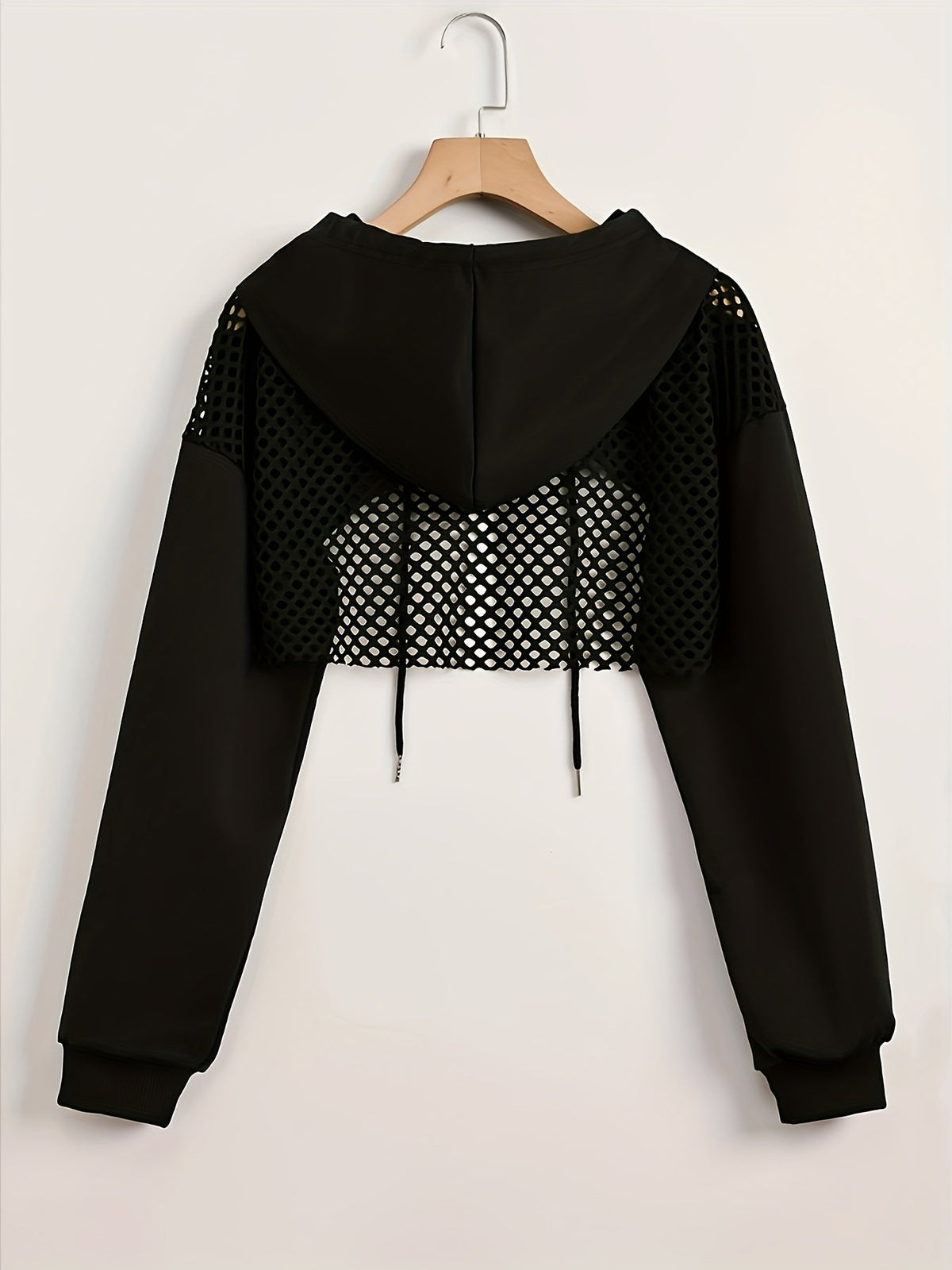 Sweat à capuche en maille pour femme, style urbain américain uni, veste tendance style « sweet spicy », noir, blanc, XS S M L XL XXL