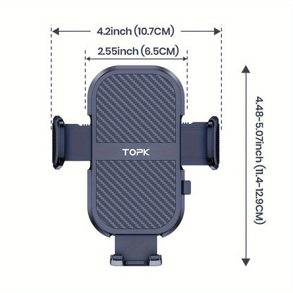 Support de téléphone pour voiture à fixation adhésive puissante, rotatif à 360° réglable verticalement et horizontalement, adhésifs de rechange inclus, compatibilité universelle pour iPhone 15 14 Samsung Galaxy Android, noir