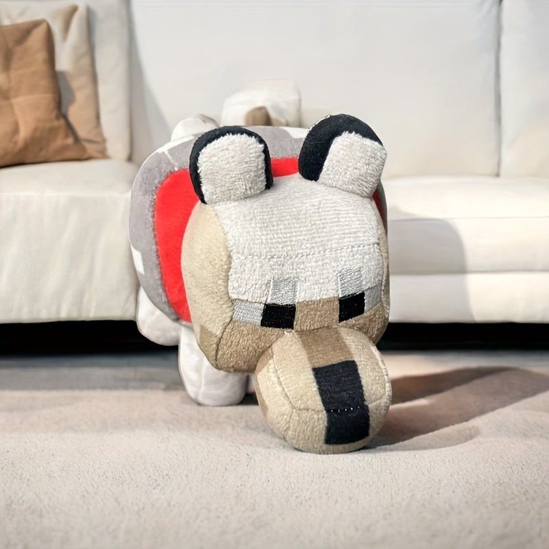 Peluche loup – Adorable doudou loup gris tout doux pour garçons et filles, mini peluche loup format poche, cadeau d’anniversaire ou de Noël pour les amoureux des loups et les tout-petits