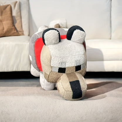 Peluche loup – Adorable doudou loup gris tout doux pour garçons et filles, mini peluche loup format poche, cadeau d’anniversaire ou de Noël pour les amoureux des loups et les tout-petits