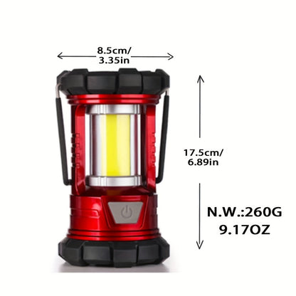 Lot de 2 lanternes de camping LED rechargeables 1500 lm avec chargeur de téléphone, 3 modes d'éclairage, lanterne portable pour ouragan et urgence, camping, randonnée, coupure de courant, survie en extérieur