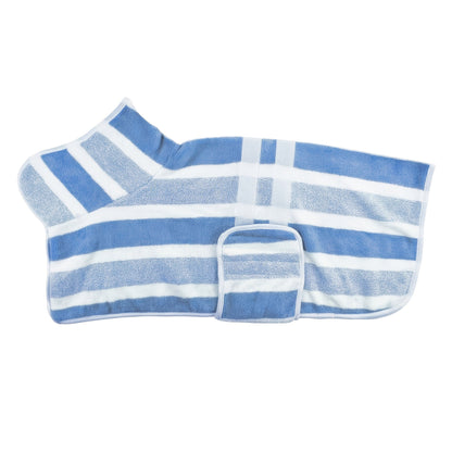 Peignoir de bain séchage rapide pour chiens, serviette enveloppante pour chiens de petite, moyenne et grande taille, fermeture à boutons-pression réglable, robe de séchage toutes saisons après le bain, peignoir pour animal lavable en machine