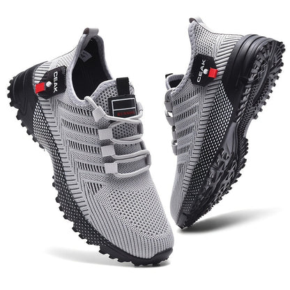 Baskets respirantes en maille pour hommes – Chaussures de sport légères et antidérapantes, coupe basse, pour la course, le jogging, la salle de sport, les activités en extérieur et le quotidien, tailles US 6.5–13.5
