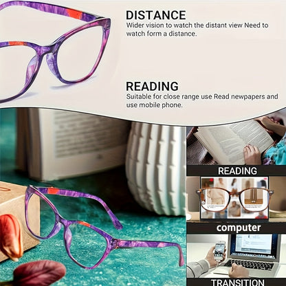 Lot de 6 lunettes de lecture anti-lumière bleue pour hommes et femmes – Charnières à ressort, verres sans correction pour hypermétropes, puissances de +0,0 à +4,0, lunettes élégantes pour ordinateur et téléphone, lot économique en gros