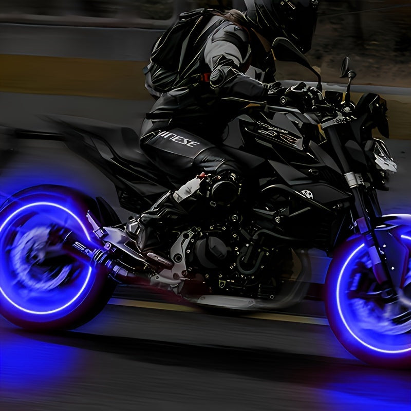 Bouchons de valve de pneu LED avec effet lumineux respirant et cheval au galop, 4/8/16 pièces, capuchons de valve de roue lumineux pour voiture, moto, vélo – Lumière de roue « Wind Fire », protection UV et antidéflagrante – Vert, rouge, bleu, squelette